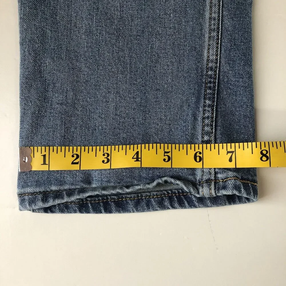 Levi’s 513 Slim Straight Jeans Mens 36x29 Medium Wash Blue Worn To Ride Stretch